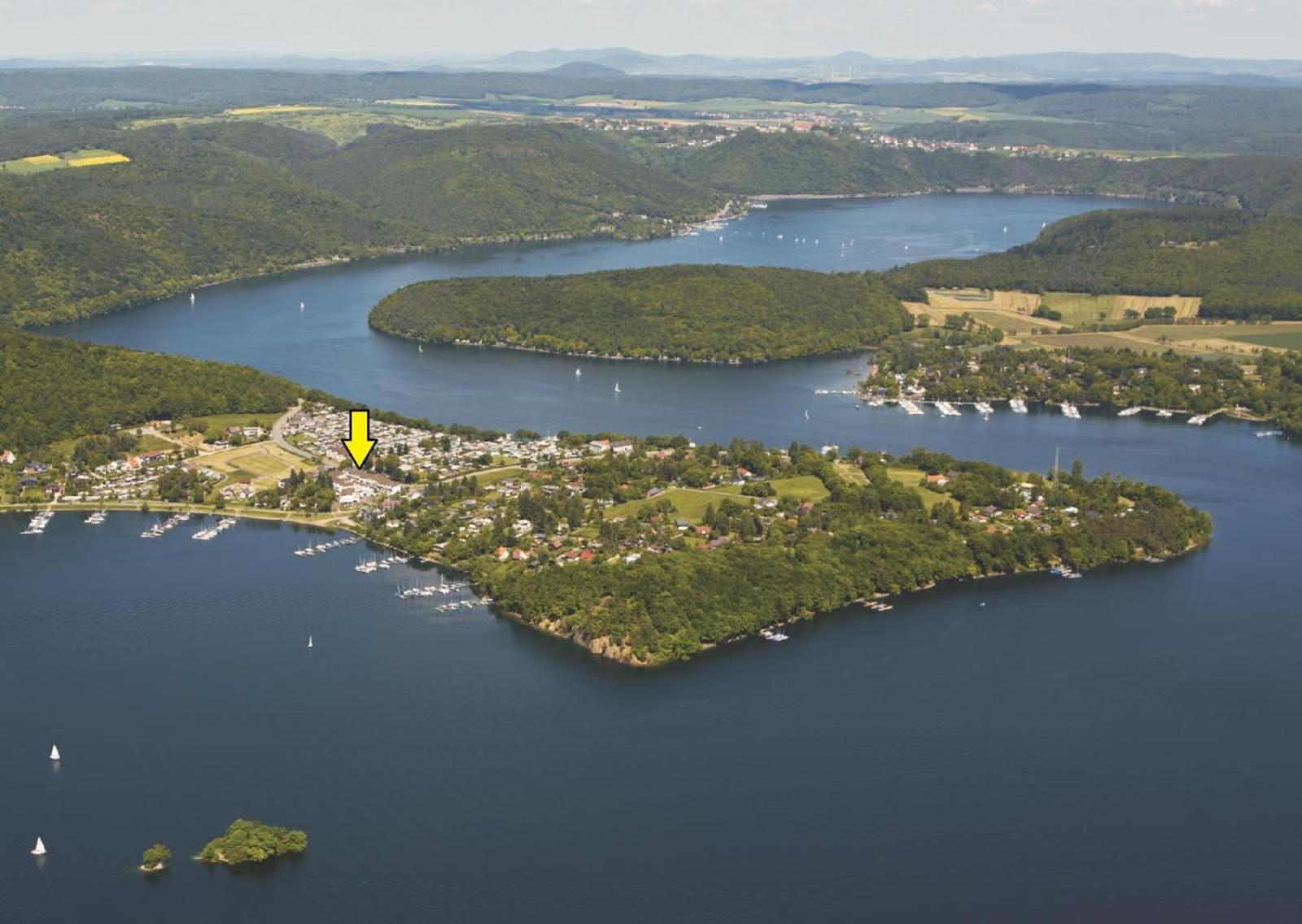 Seeblick Geniessen In Schoener Fewo Am Edersee Scheid  Exteriér fotografie
